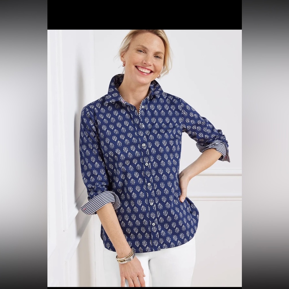 TALBOTS RV $89.50 Shirt Top Blouse, NWOT